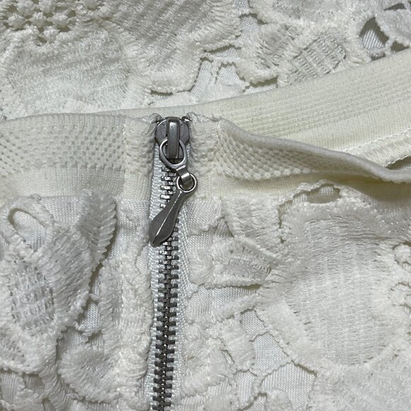 Cato Lace Overlay T-Shirt Top Cream XL Extra Large Short Sleeve - Picture 5 of 9